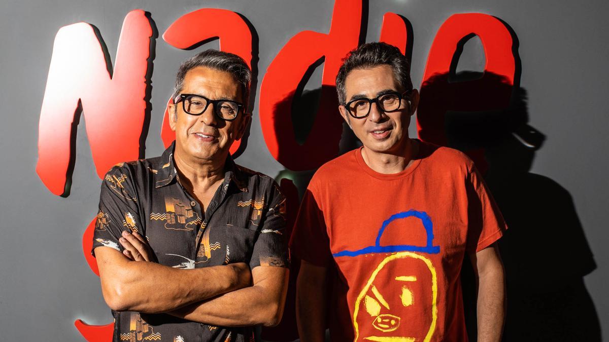 Andreu Buenafuente y Berto Romero, en el plató de 'Nadie sabe nada'