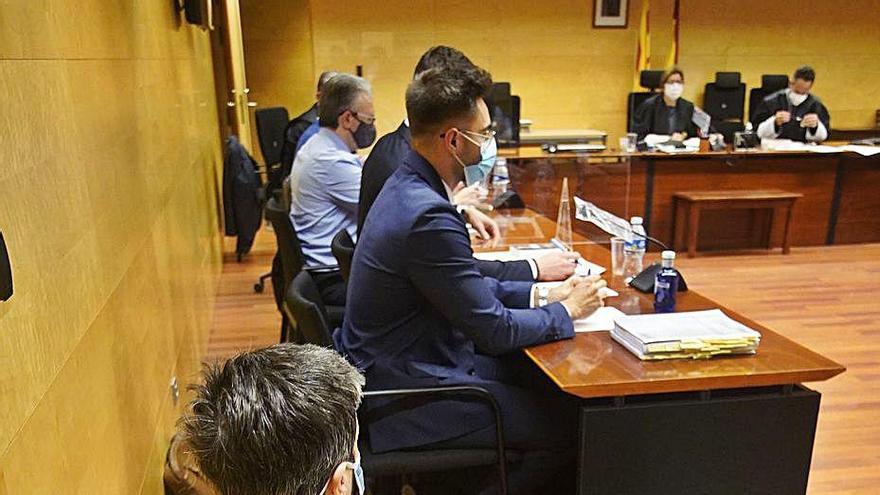 L&#039;acusada durant el primer dia de judici a l&#039;Audiència.