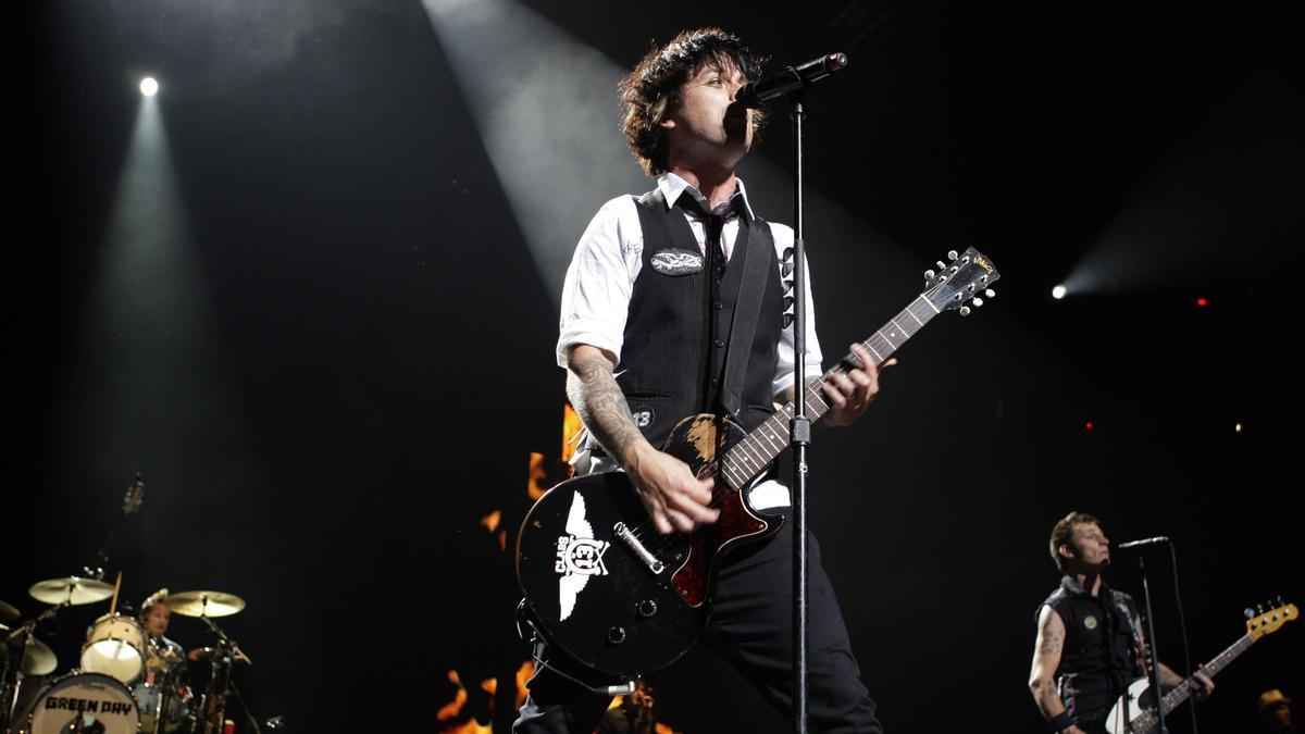 El cantante y guitarrista de Green Day, Billie Joe Amstrong.