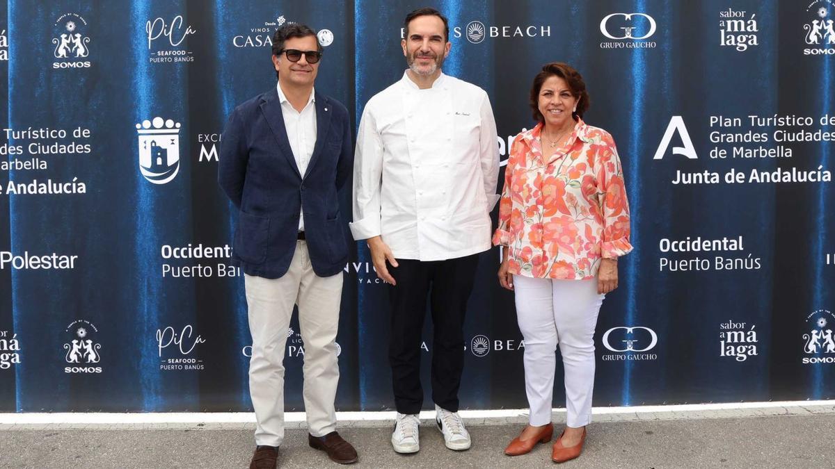 Presentación, de la gala gastronómica de Puerto Banús, con el chef Mario Sandoval.