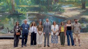 De izquierda a derecha, Eva Villamayor, Germà Joan Carbó, Mercè Jabalera, Marta Villanueva, Felipe Campos, Montse Zamora, Monica Rubio, Alba Fabre y Marc García.