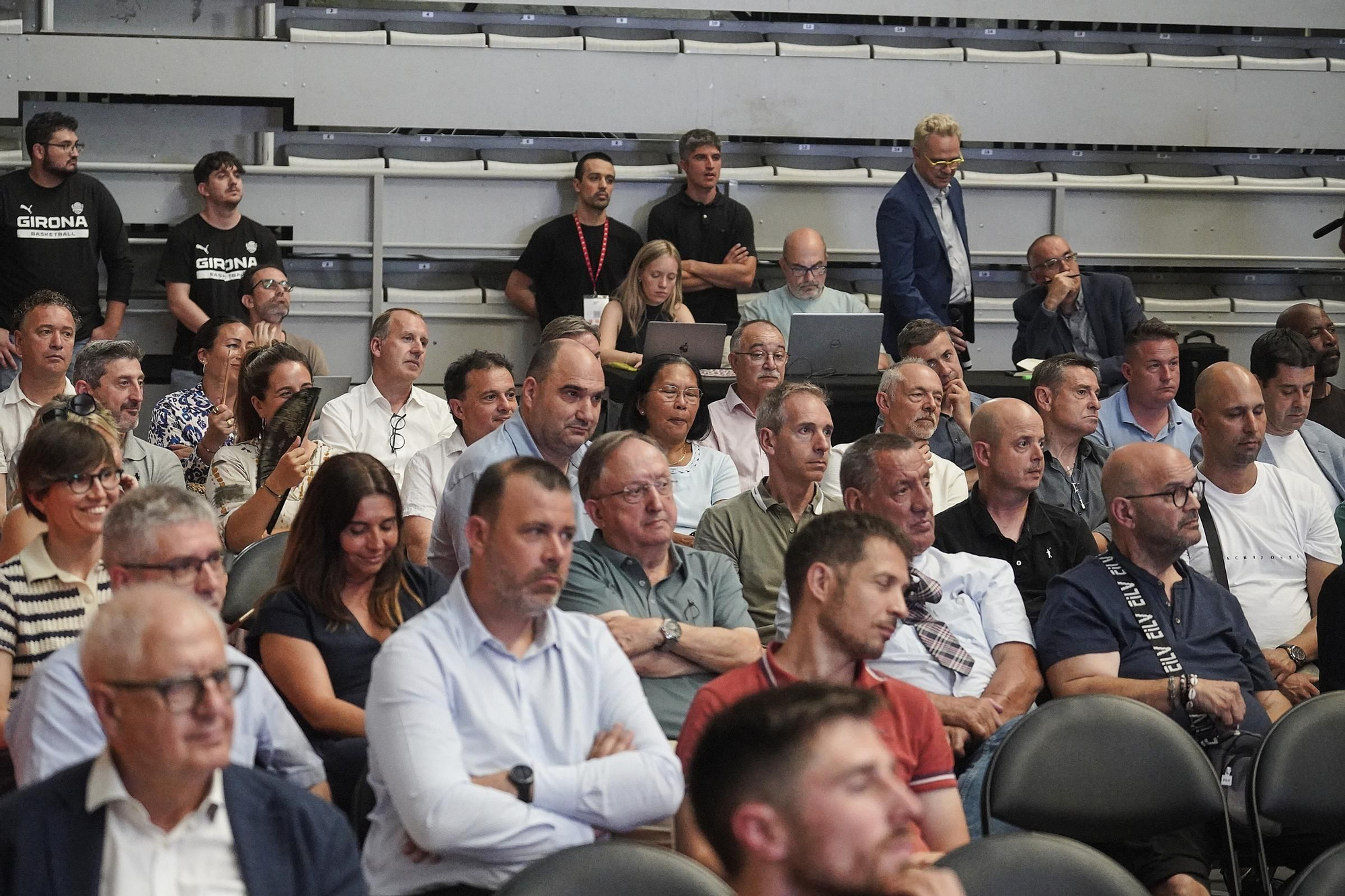 Les fotos de l'anunci de la fusió entre l'Uni i el Bàsquet Girona