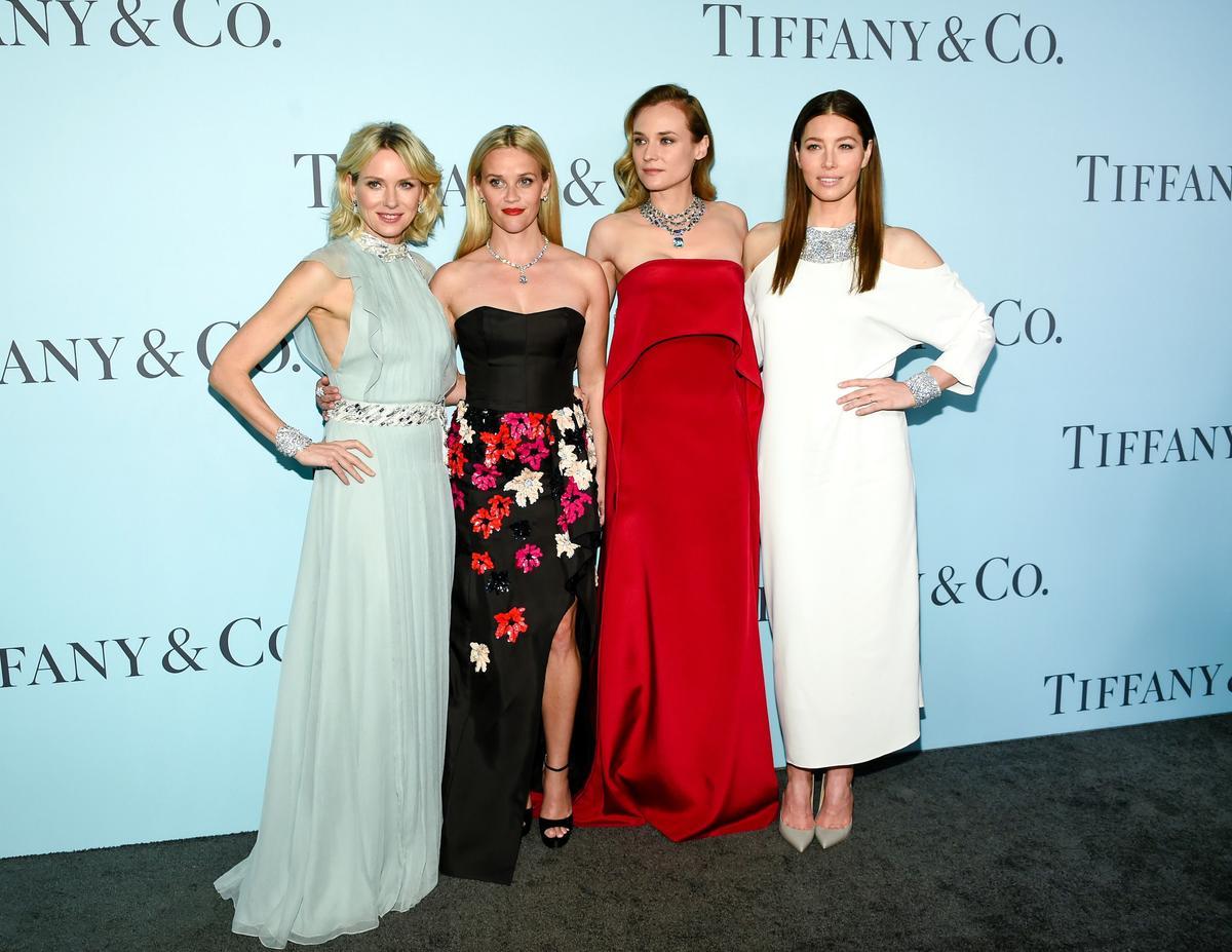 Naomi Watts, Diane Kruger, Jessica Biel y Reese Witherspoon en la fiesta de Tiffany &amp; Co.
