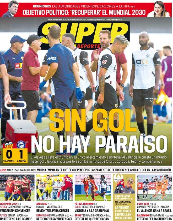 Las portadas de los periódicos deportivos de hoy, jueves 25 de julio