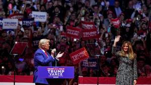 Trump y Melania, en el Madison Square Garden