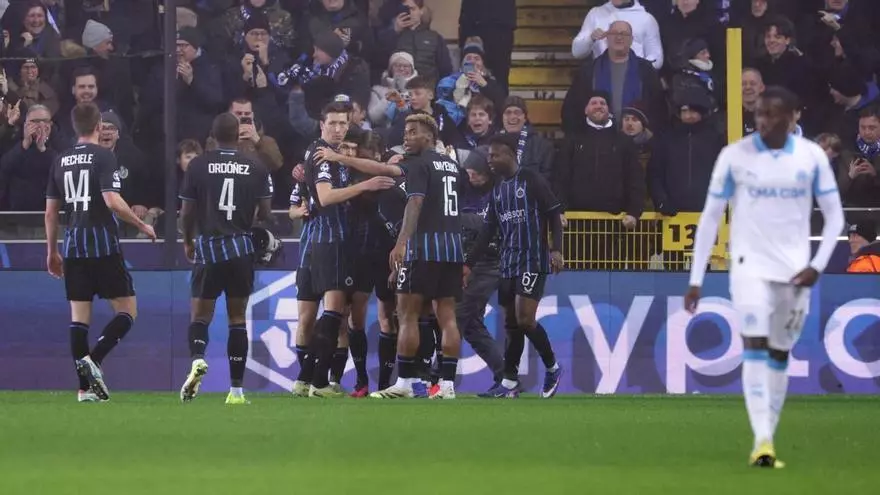 Victoria contundente del Brujas frente al Marsella