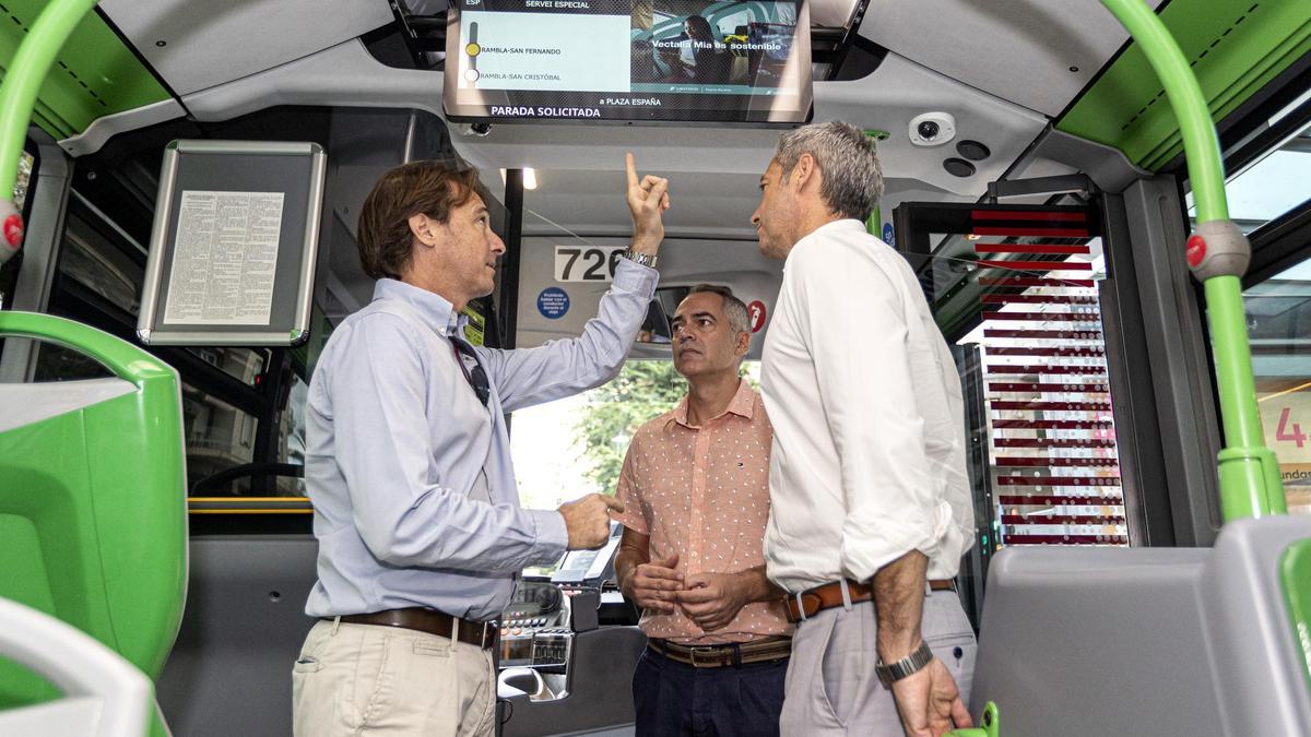 Los autobuses urbanos de Alicante incorporan nuevas pantallas informativas