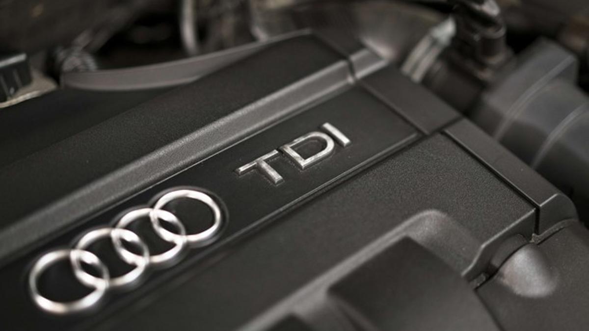 Un motor del Audi A3 TDI, uno de los modelos diésel fabricados por Volkswagen.