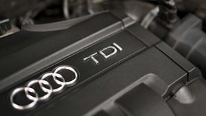 Un motor de l’Audi A3 TDI, un dels models dièsel fabricats per Volkswagen.