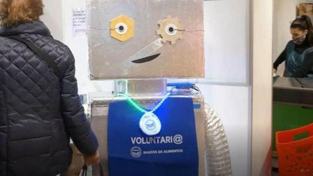 Un robot voluntario en Huesca