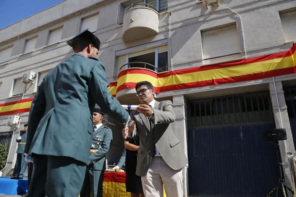 Misa y acto castrense en el cuertel de la Compañía de la Guardia Civil de Torrevieja y la Vega Baja el día de la Virgen del Pilar