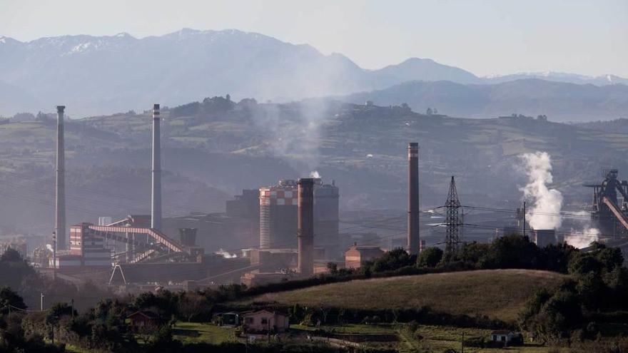 Factoría gijonesa de ArcelorMittal, en Veriña.