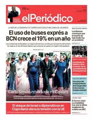 La portada de EL PERIÓDICO del 22 de mayo de 2025