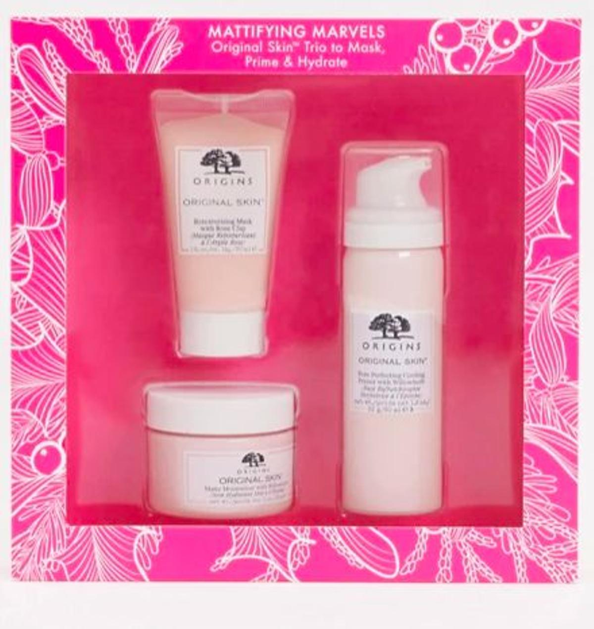 Regalos de belleza de amigo invisible: Set de cuidado de la piel Mattifying Marvels de Origins