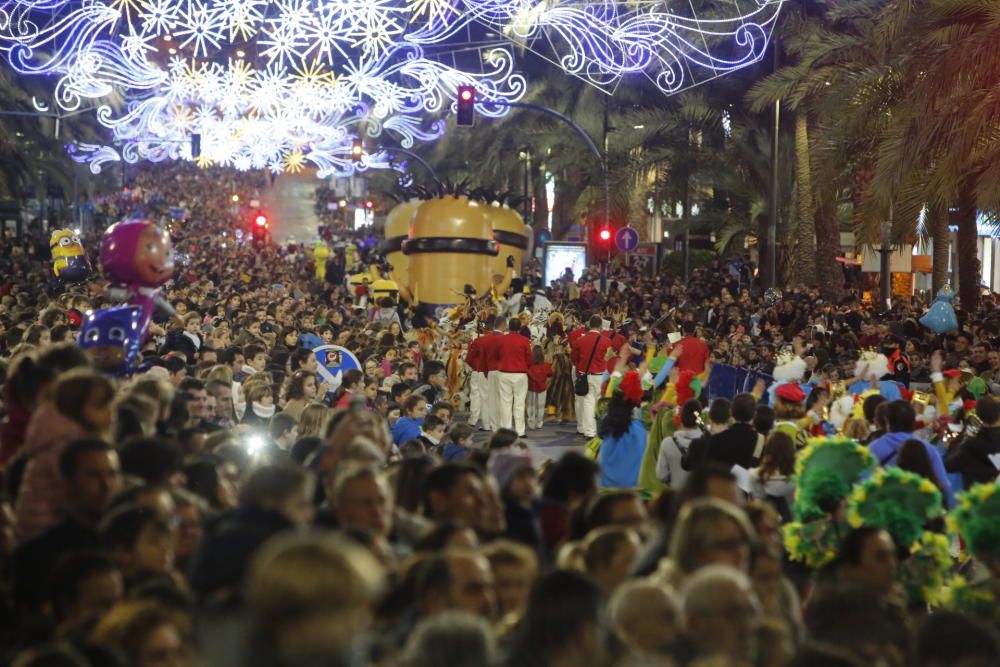 Cabalgata de los Reyes Magos en Alicante.