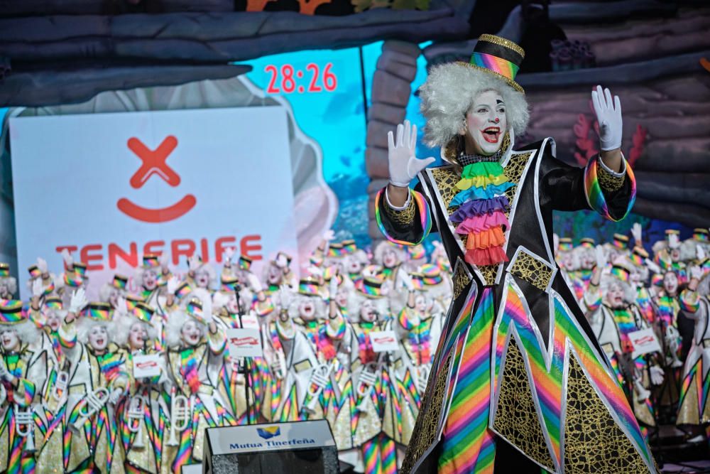 Final del concurso de murgas del Carnaval de Santa Cruz, que ha ganado Zeta-Zetas.