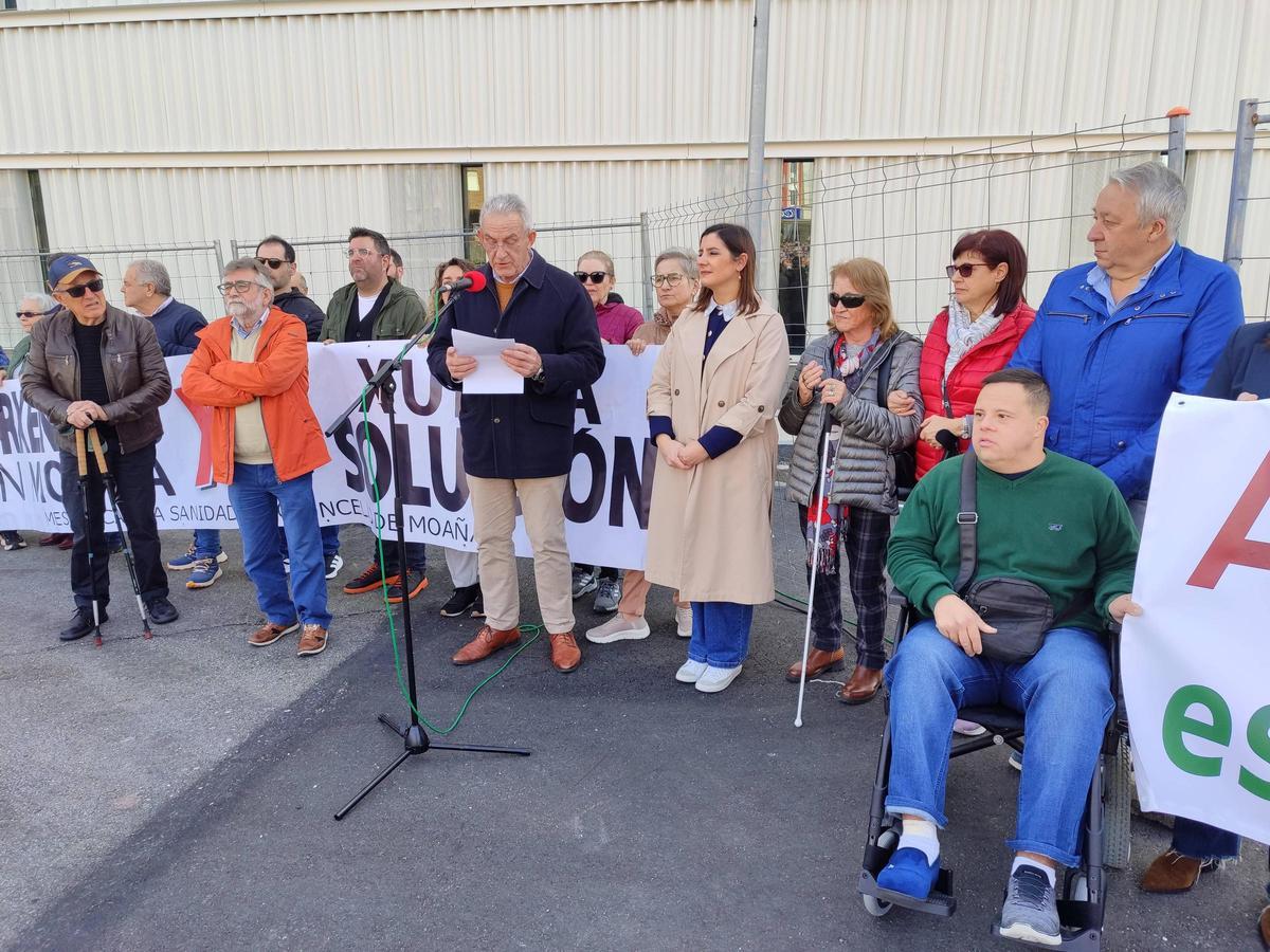Multitudinaria manifestación en Moaña por urgencias en el centro de salud