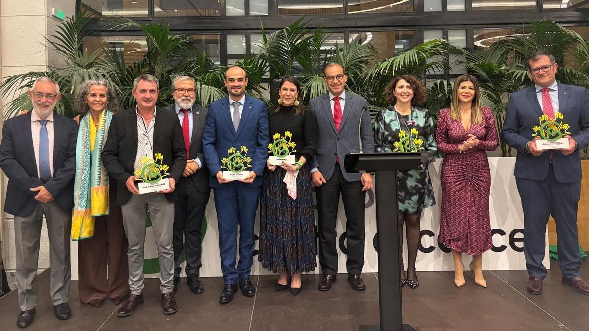 Los galardonados en la gala.