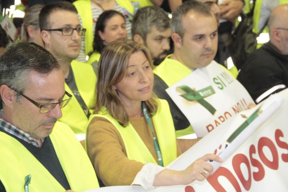 Pleno bronco en Poio por las protestas de los trabajadores de Ence