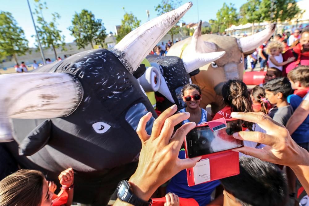 Cornadas de diversión en la Feria del Ganado de Do