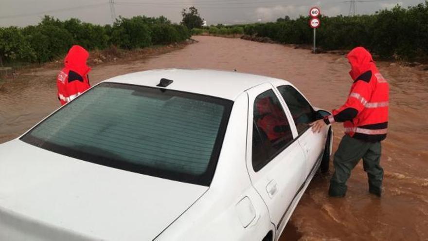 La tormenta deja inundaciones en Almassora