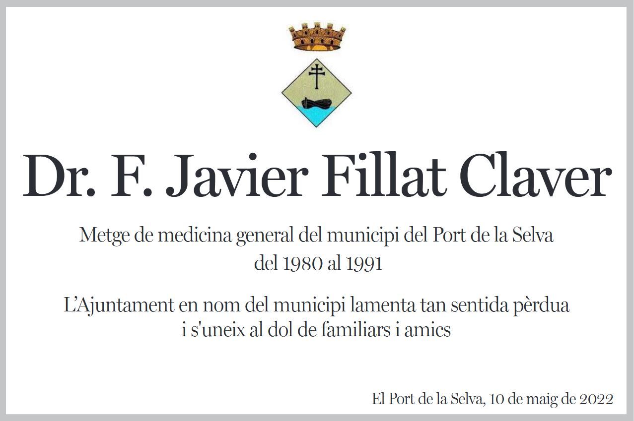 Dr. F. Javier Fillat Claver