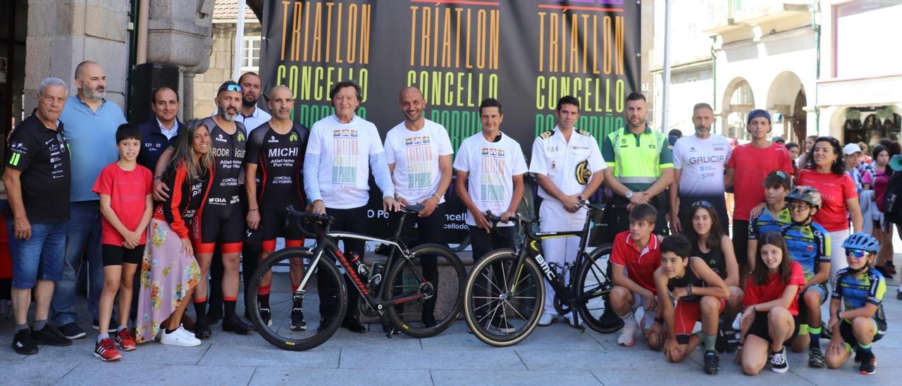 Presentación del Triatlón Porriño 2022 ante el Concello de O Porriño.