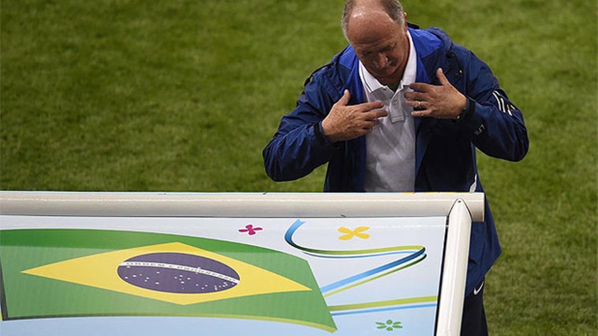 Scolari, al finalizar el partido ante Alemania