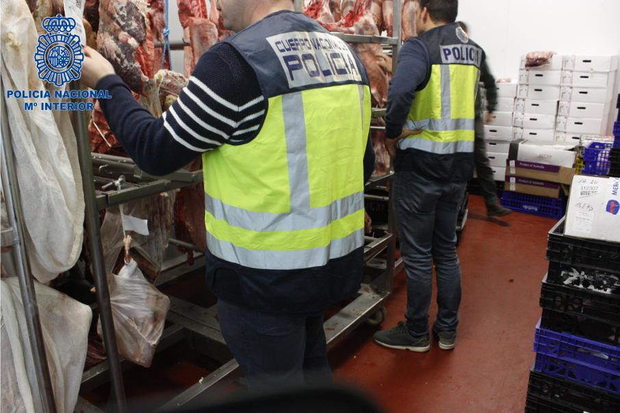 Operación Pork en Cárnicas Luis por vender carne en mal estado