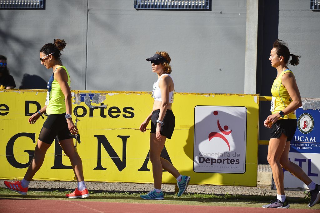 Atletismo nacional Máster sábado en la pista de Atletismo de Cartagena