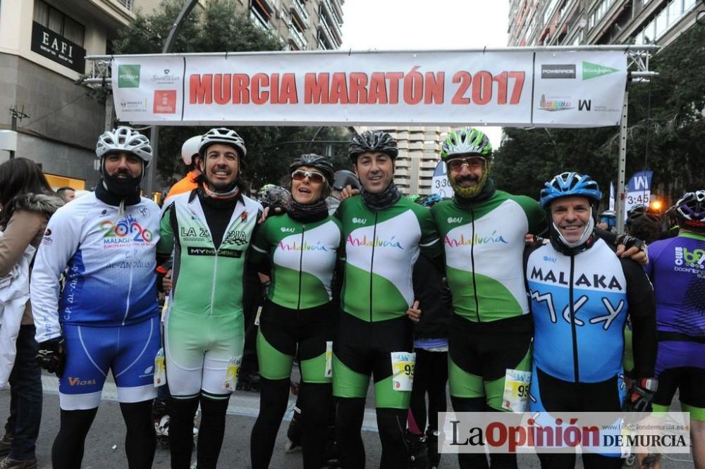 Murcia Maratón. Salida patinadores