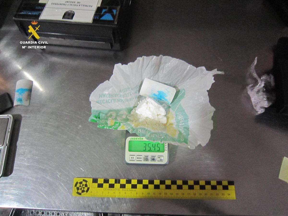 Cocaína requisada.