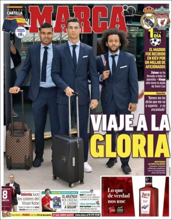 Kondogbia, Umtiti, Lenglet y la final de Kiev, en las portadas de este 25 de mayo