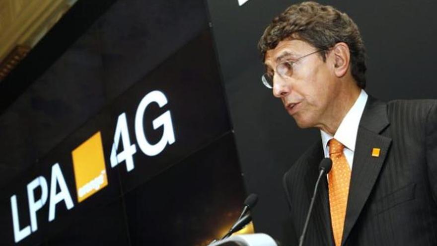El consejero delegado de Orange en España, Jean Marc Vignolles, durante la presentación.