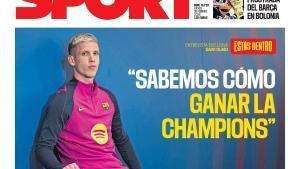 Esta es la portada de SPORT de hoy jueves, 26 de febrero de 2026