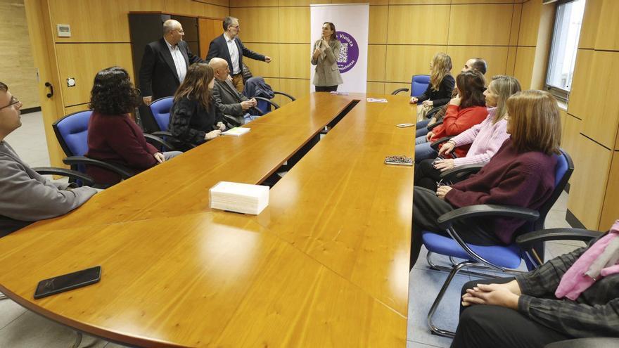 Formación sobre el punto violeta en la Tesorería de la Seguridad Social en Pontevedra.