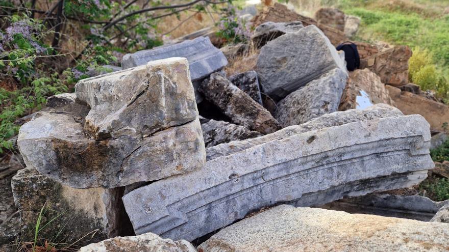 Encuentran restos del antiguo monumento a Sorolla