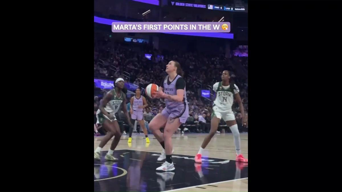 La gran canasta de Marta Suárez, fichaje del Valencia Basket, en la WNBA