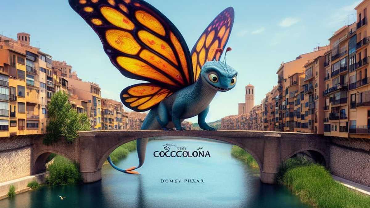 La Cocollona que ha creat la intel·ligència artificial sota el filtre de les pel·lícules de Disney Pixar.