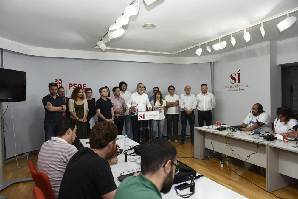 Noche electoral en el PSOE