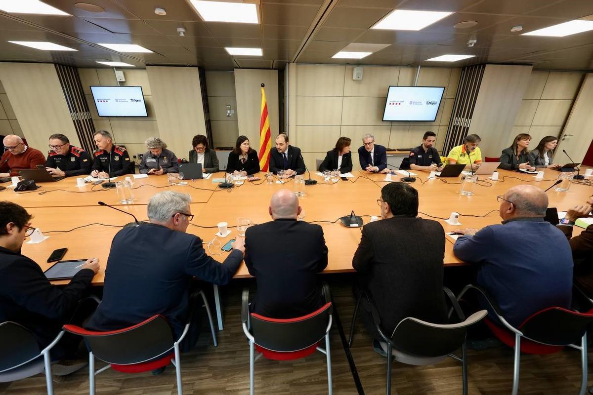 Reunió del CECAT d'aquest matí per analitzar la situació dels trens a Catalunya