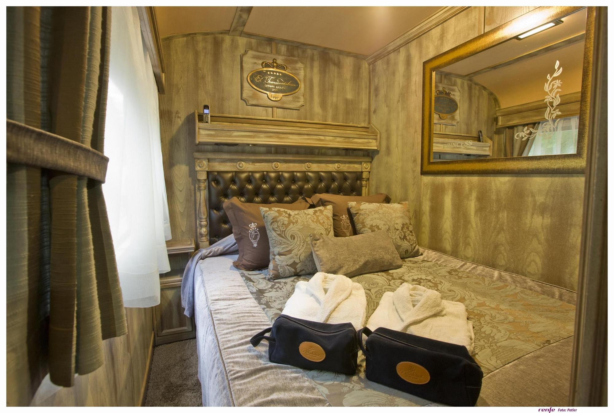 Una de las suites del Transcantábrico