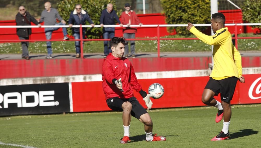 Entrenamiento del Sporting