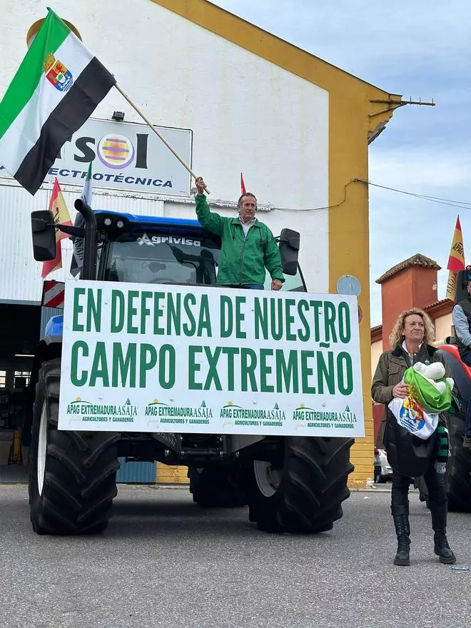 Tractorada en defensa del campo extremeño
