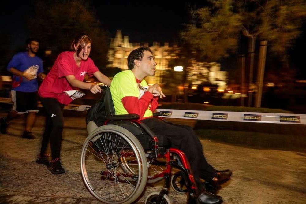 Carrera nocturna en el centro de Palma