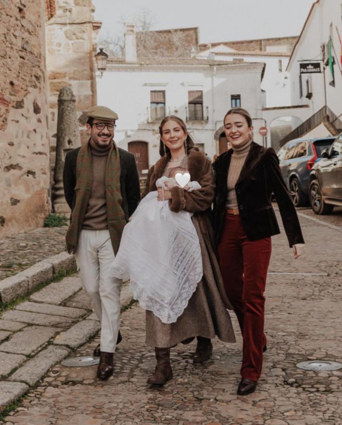 Con los padrinos, Hussi Istambuli y Ana López Herrera