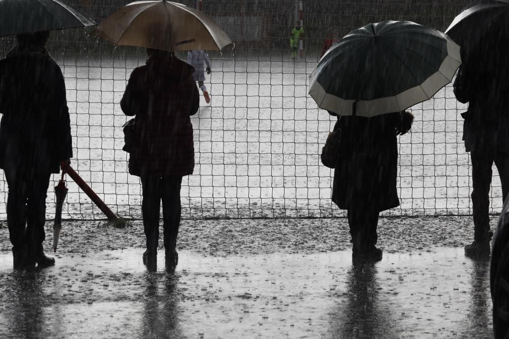 El tiempo en Asturias: borrasca Cecilia en Gijón