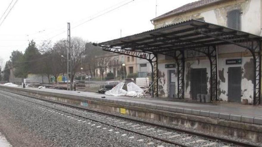 La línia de tren R12, de Manresa a Cervera, que passa per Calaf