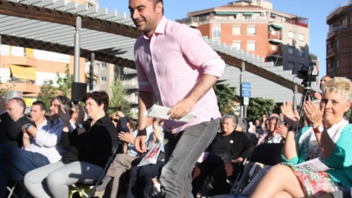 El alcalde de Terrassa, Jordi Ballart, en un mitin