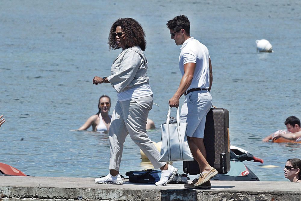 Oprah Winfrey navegó y se relajó en aguas de Mallorca e Ibiza.